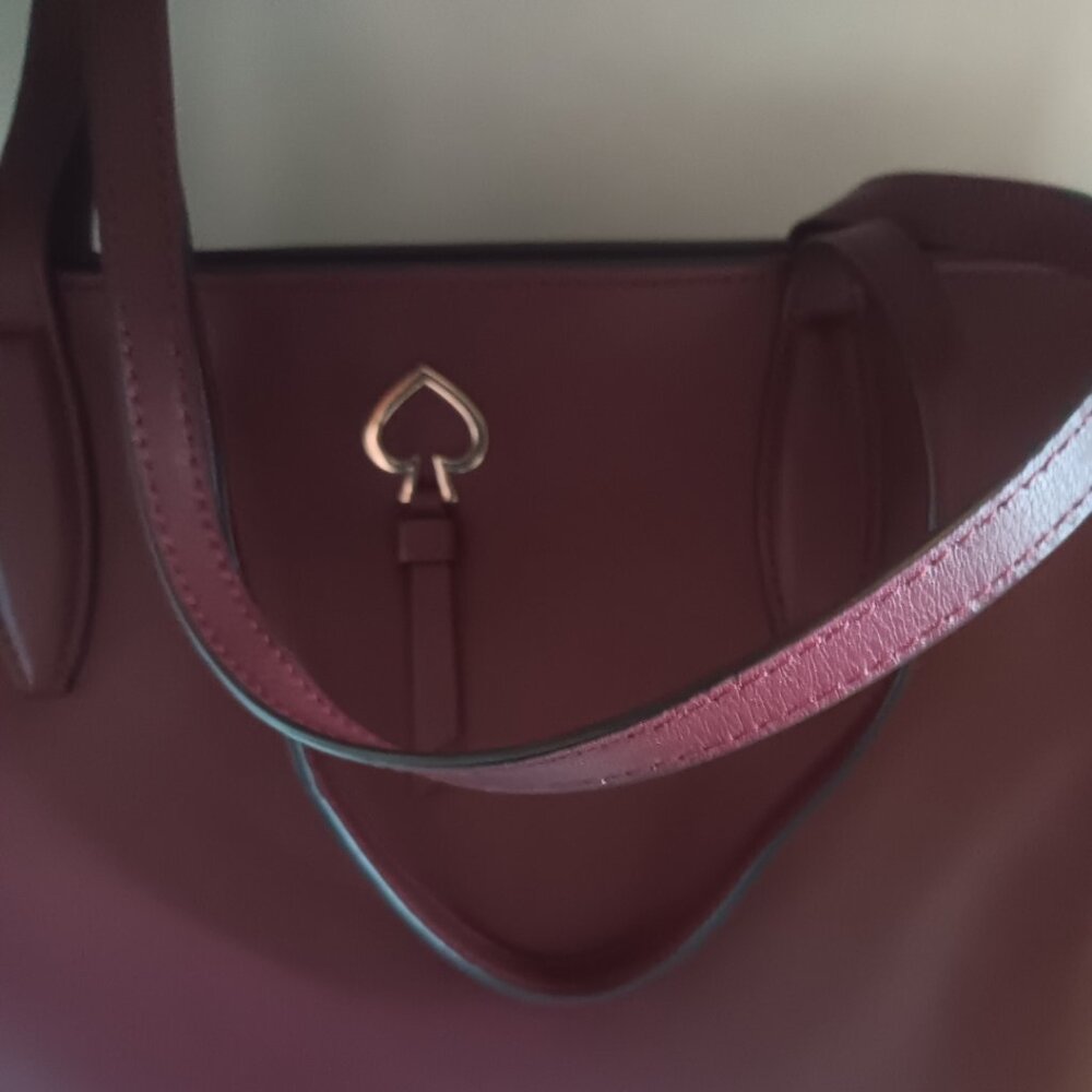 Kate Spade Burgundy Tote and Wallet Set - Picture 3 of 10